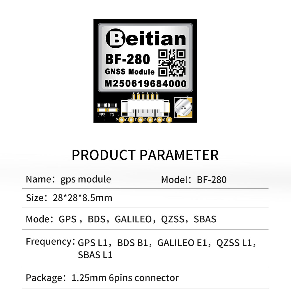 Beitian Beidou GPS + antenna module GNSS flying machine flight control drone FPV model aircraft fixed wing Beitian Beidou GPS + antenna module GNSS flying machine flight control drone FPV model aircraft fixed wing